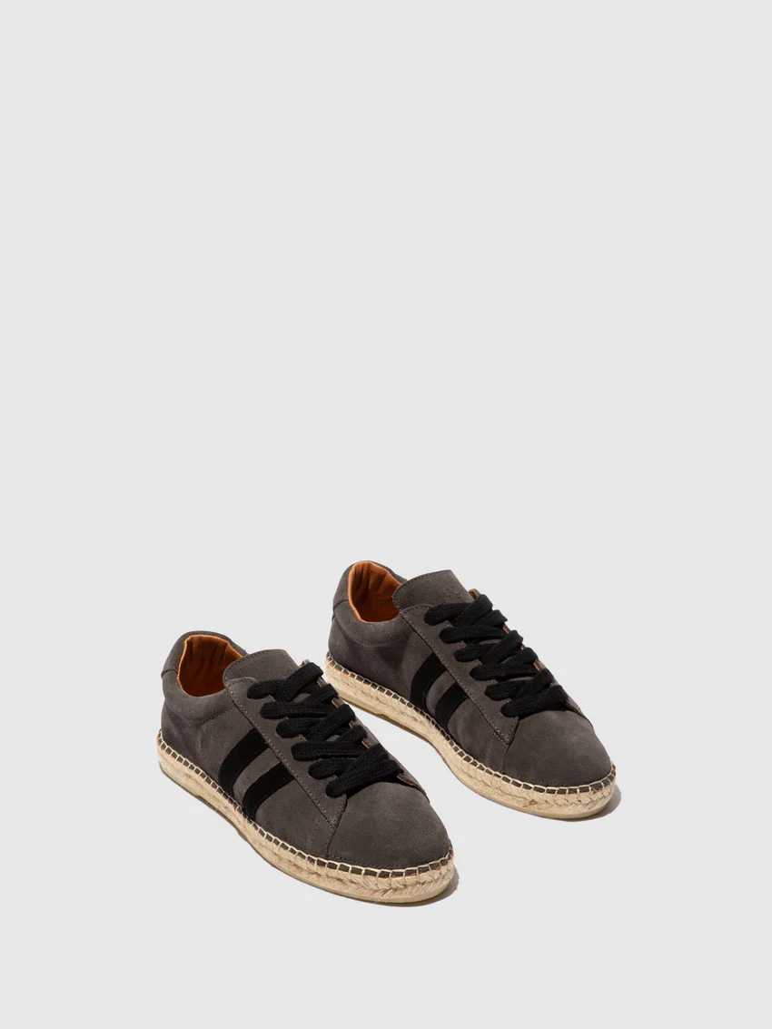 Lace-up Espadrilles SCAM529FLY GREY/BLACK - Image 2