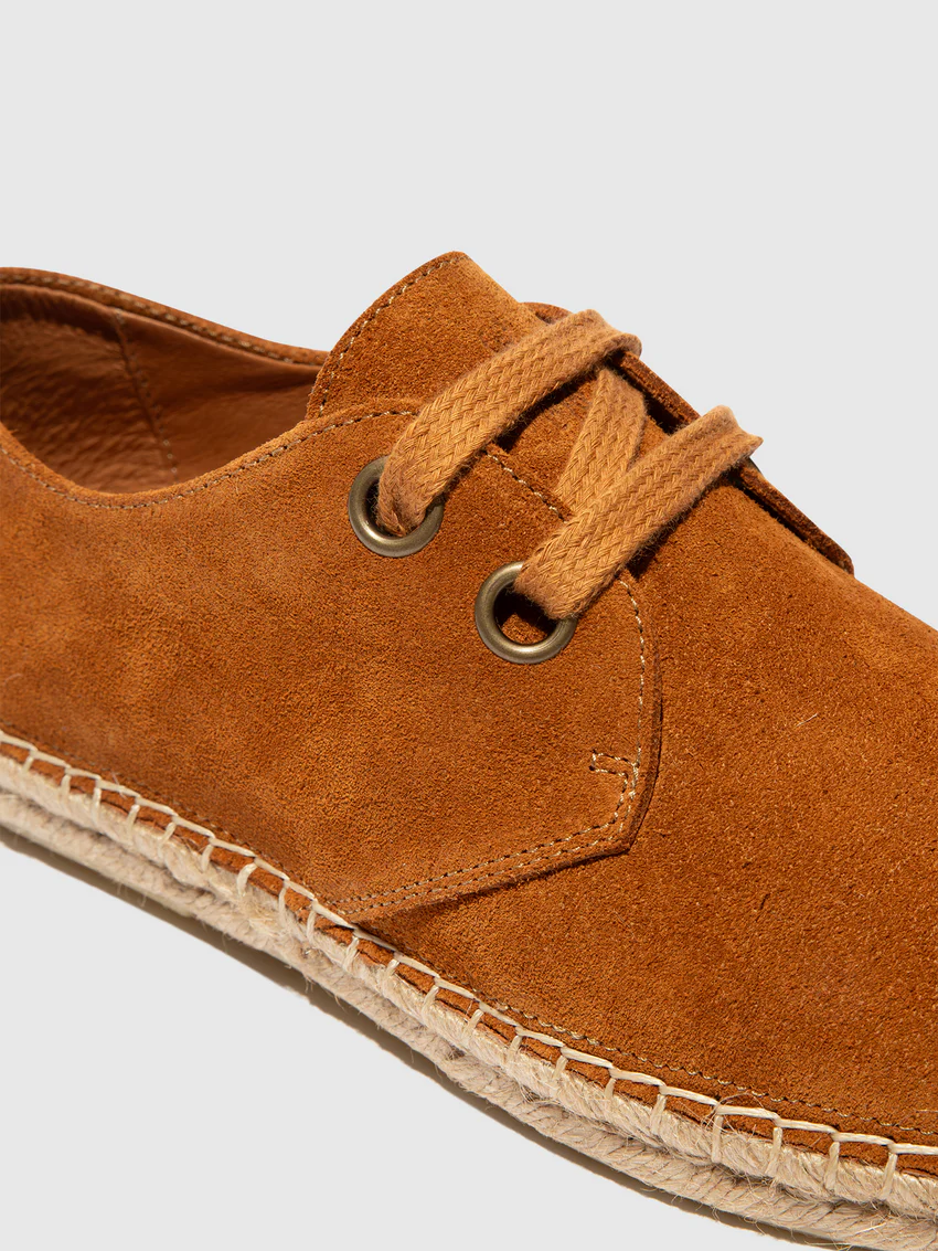 Lace-up Espadrilles SLIN528FLY CAMEL - Image 4