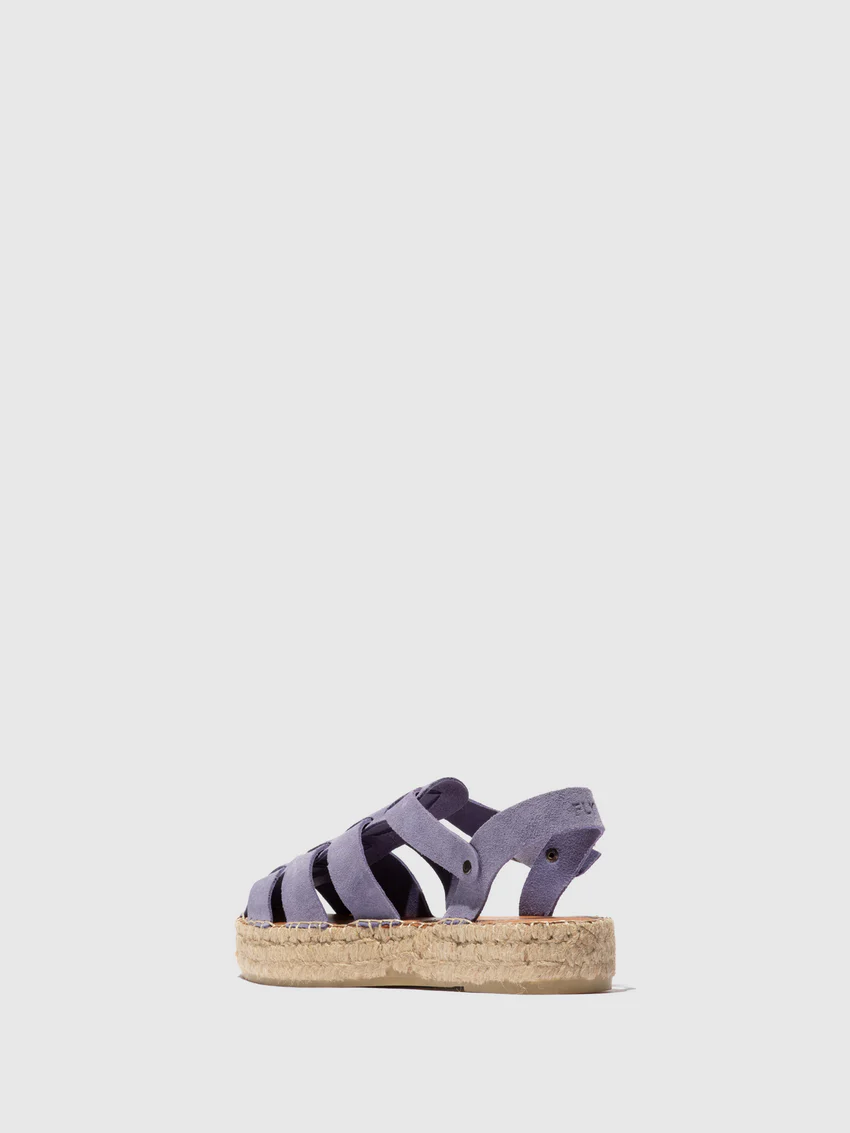 Sling-Back Espadrilles PAWI524FLY SUEDE VIOLET - Image 3