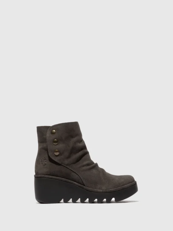 Zip Up Ankle Boots BROM344FLY OILSUEDE DIESEL