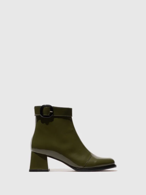 Zip Up Ankle Boots SIRT340FLY SEA KELP