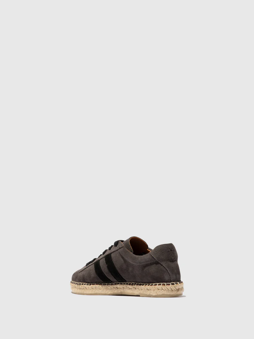 Lace-up Espadrilles SCAM529FLY GREY/BLACK - Image 3