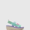 Strappy Sandals YERE847FLY SPEARMINT/MULTICOLOR/SPEARMINT