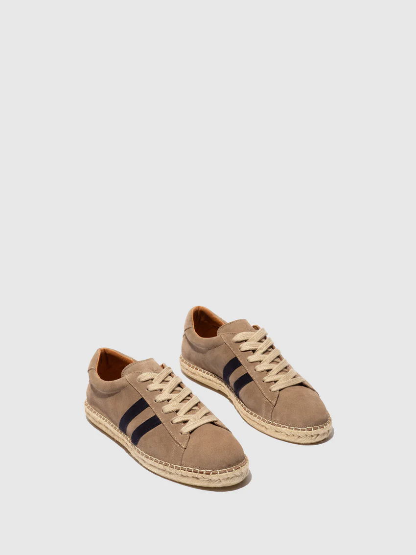 Lace-up Espadrilles SCAM529FLY SAND/NAVY - Image 2