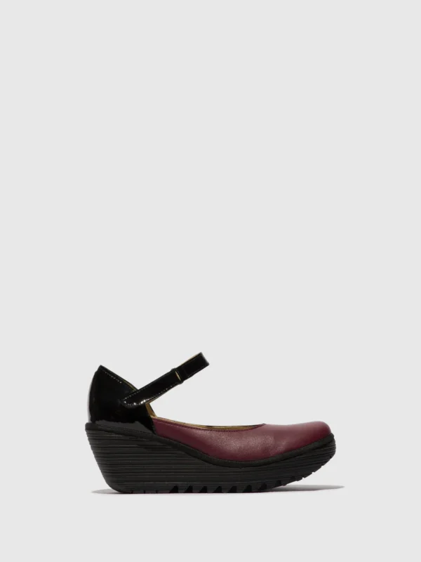 Mary Jane Shoes YAWO345FLY WINE/BLACK