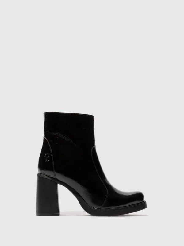 Zip Up Ankle Boots SIJU331FLY BLACK