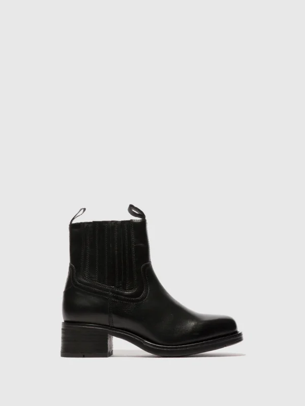 Zip Up Ankle Boots RALI513FLY BLACK
