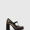 Mary Jane Shoes SEIF141FLY DARK GOLD/BLACK