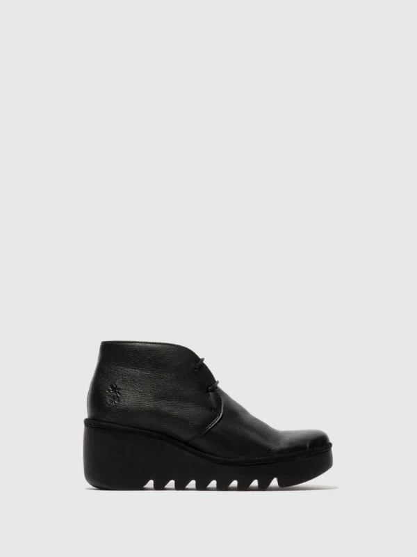 Lace-up Ankle Boots BRAK593FLY BLACK