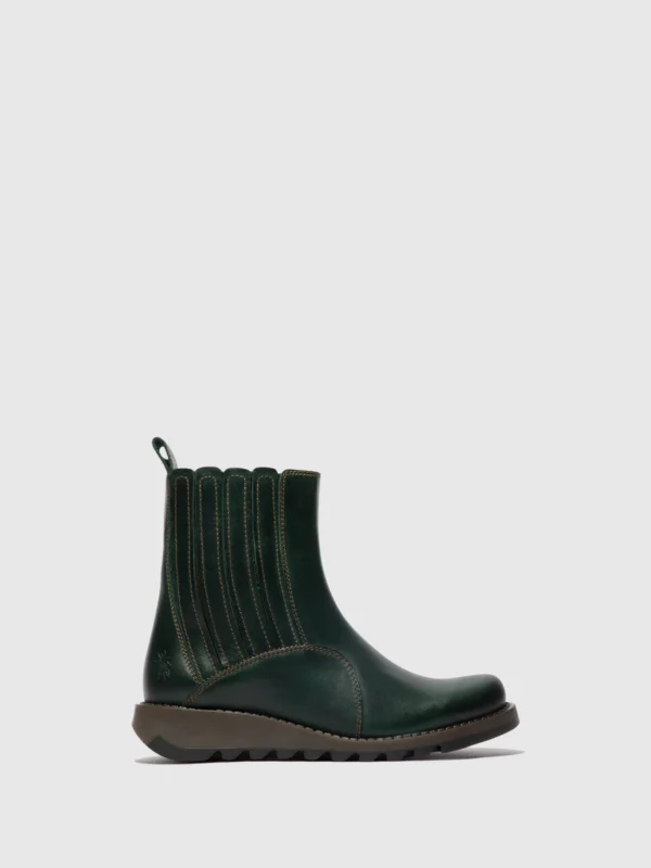Zip Up Ankle Boots SUZY899FLY PETROL