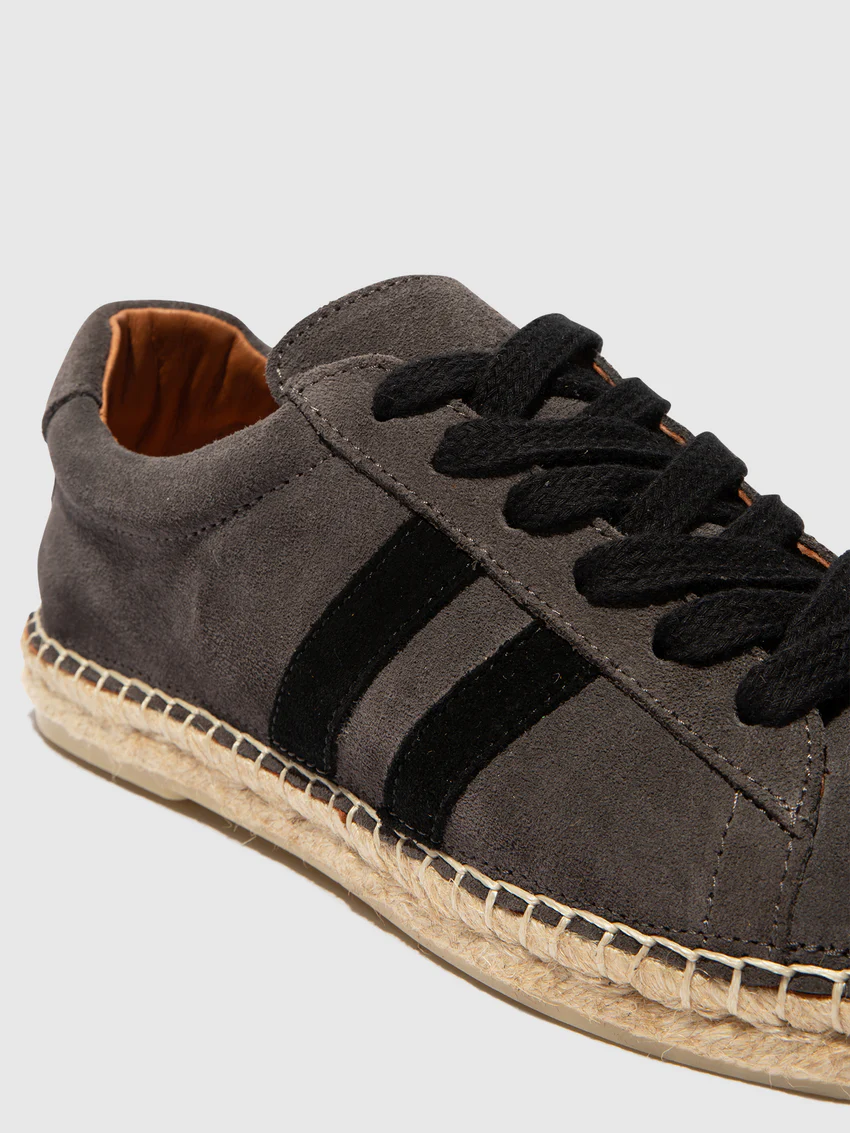 Lace-up Espadrilles SCAM529FLY GREY/BLACK - Image 4