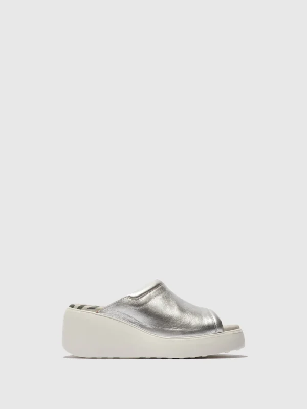 Slip-on Mules DOLI042FLY SILVER