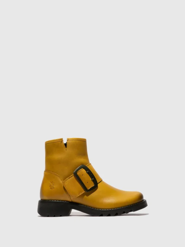 Buckle Ankle Boots RILY991FLY MUSTARD