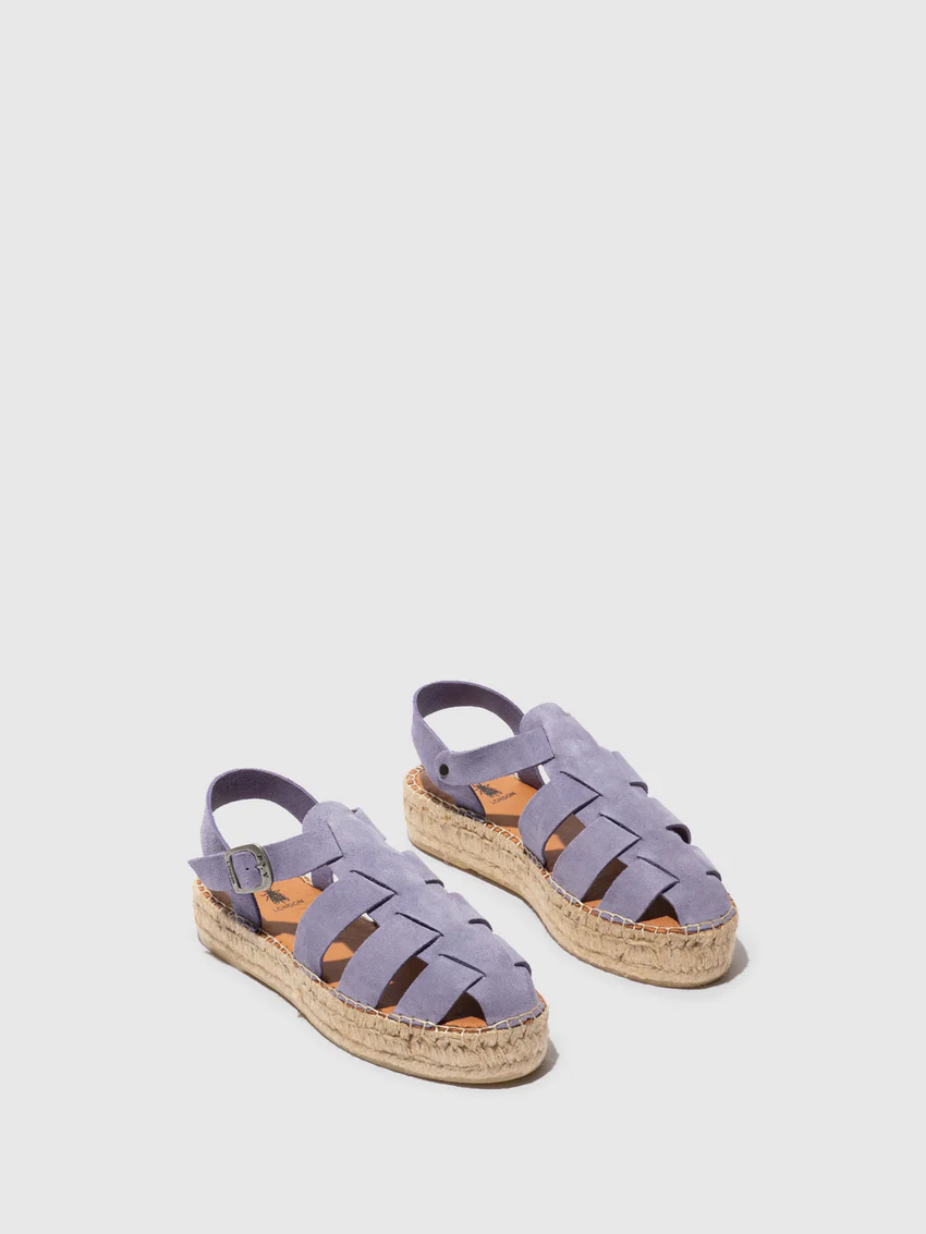 Sling-Back Espadrilles PAWI524FLY SUEDE VIOLET - Image 2